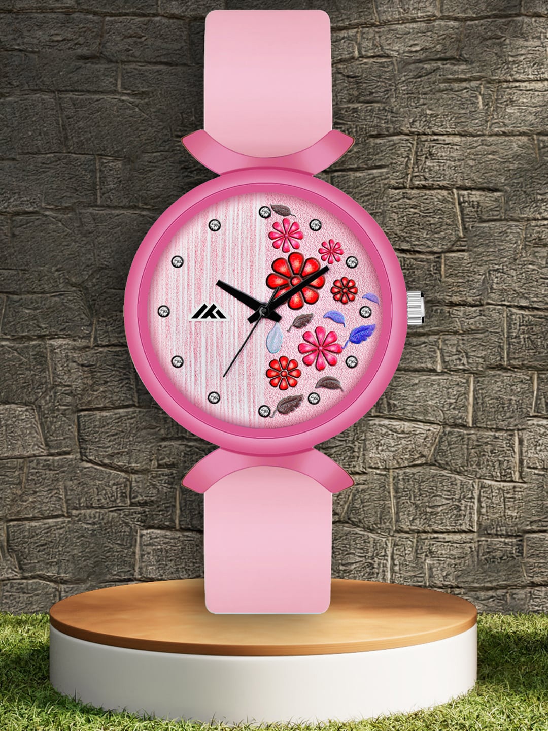 

Shocknshop Women Printed Dial & Leather Straps Analogue Watch MT527, Pink