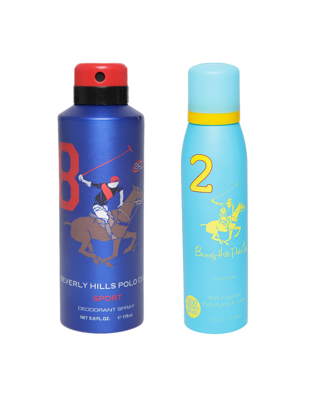 

Beverly Hills Polo Club Pack of 2 Deodorants, Blue