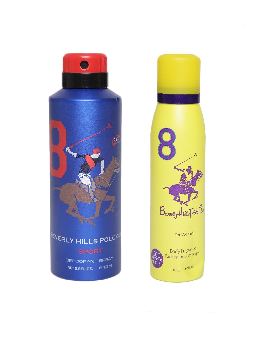 

Beverly Hills Polo Club Unisex Pack of 2 Deodorants, Blue
