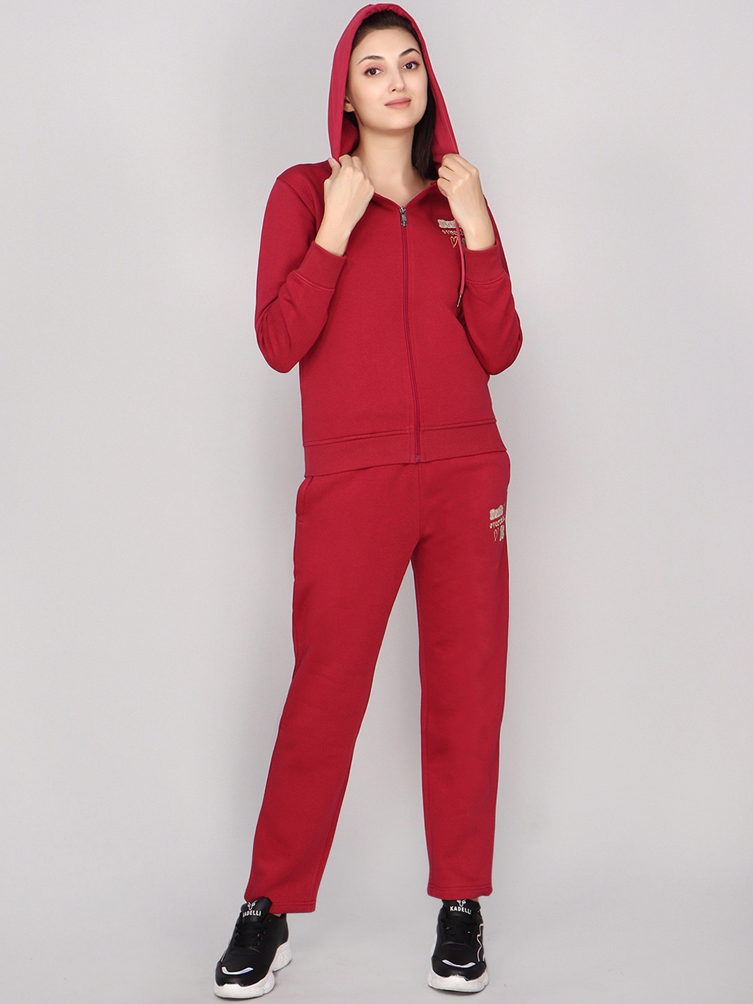 

ANTI CULTURE Hooded Fleece Tracksuits, Rose