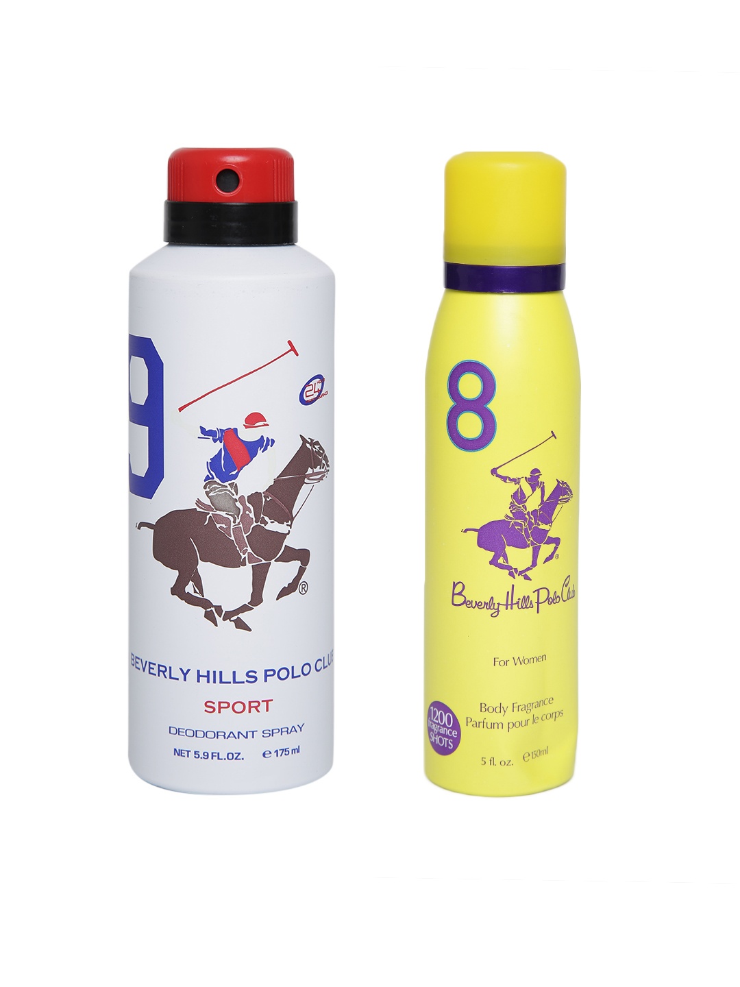 

Beverly Hills Polo Club Unisex Pack of 2 Deodorants, White