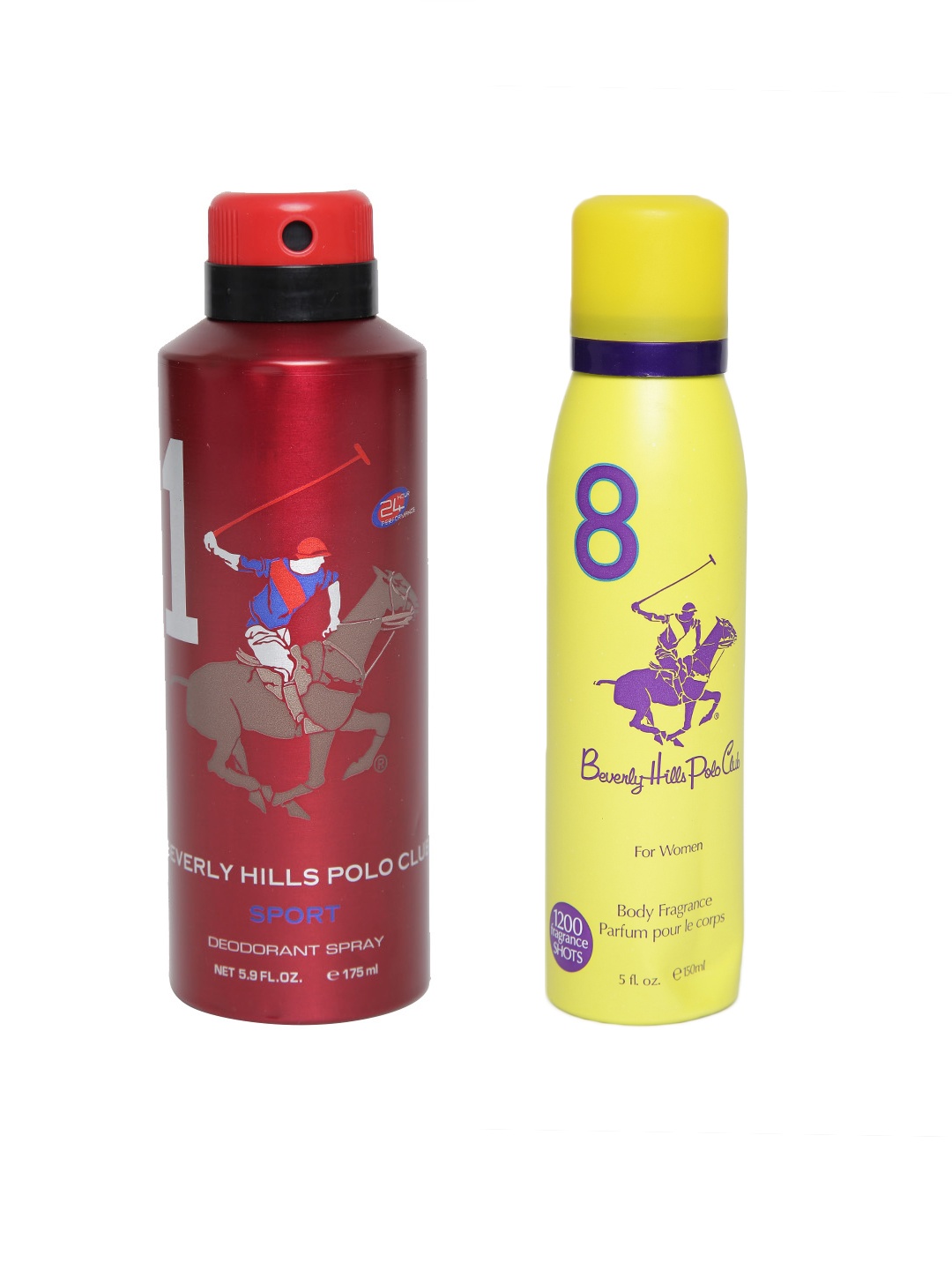 

Beverly Hills Polo Club Unisex Pack of 2 Deodorants, Maroon