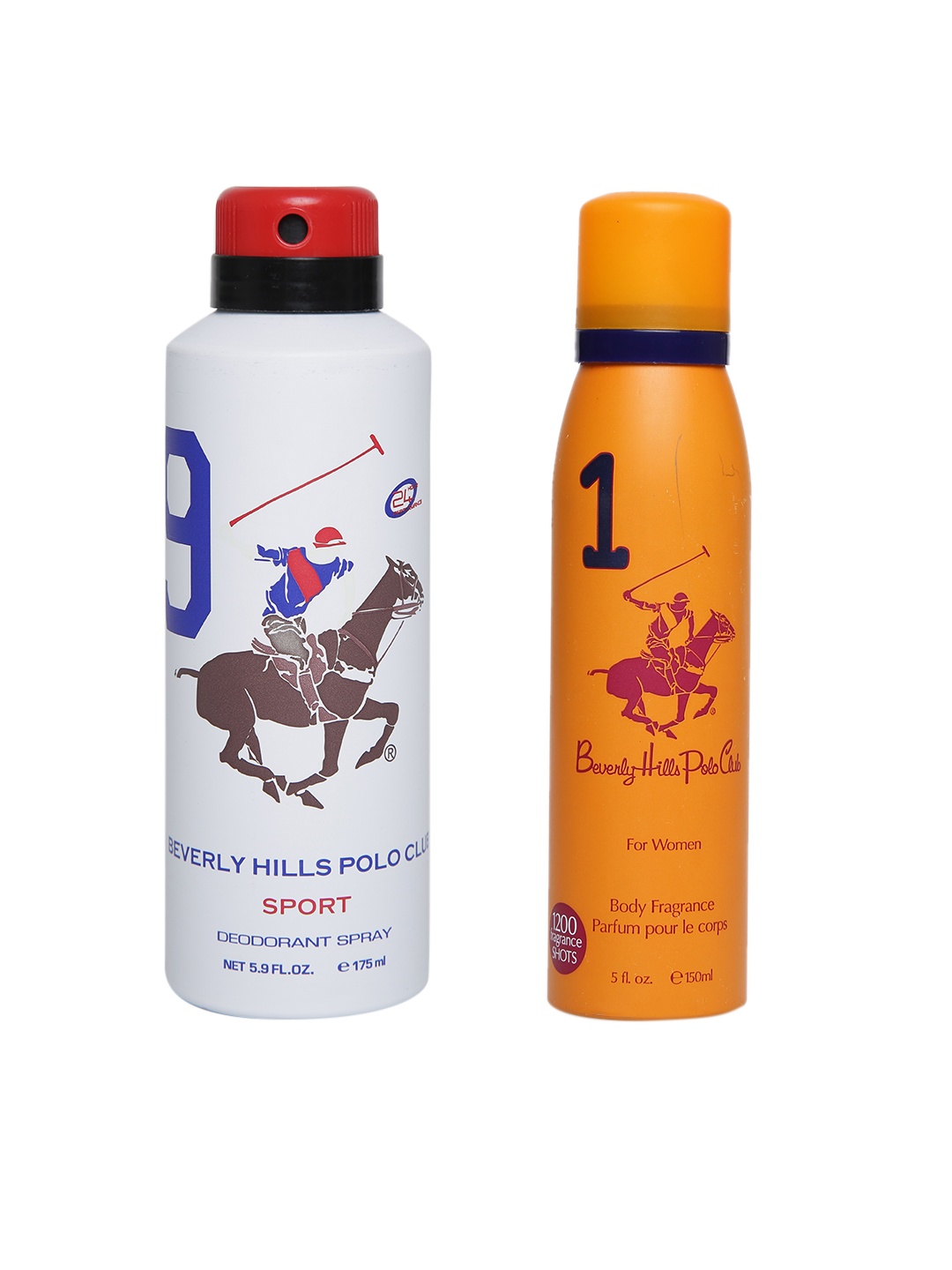 

Beverly Hills Polo Club Unisex Pack of 2 Deodorants, White