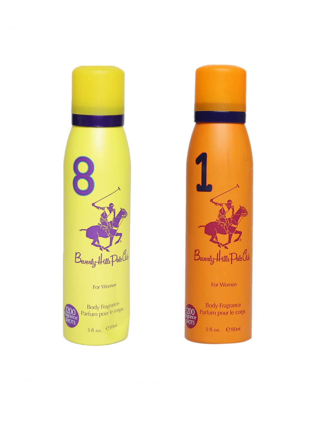 

Beverly Hills Polo Club Women Pack of 2 Deodorants, Yellow