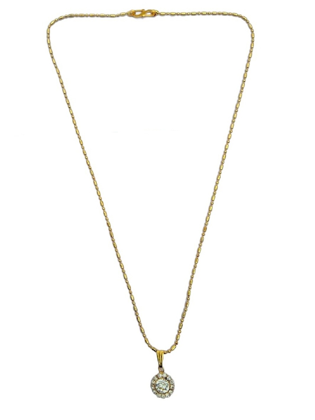 

JEWEL WORLD Set Of 3 Gold-Plated Stone-Studded Chains