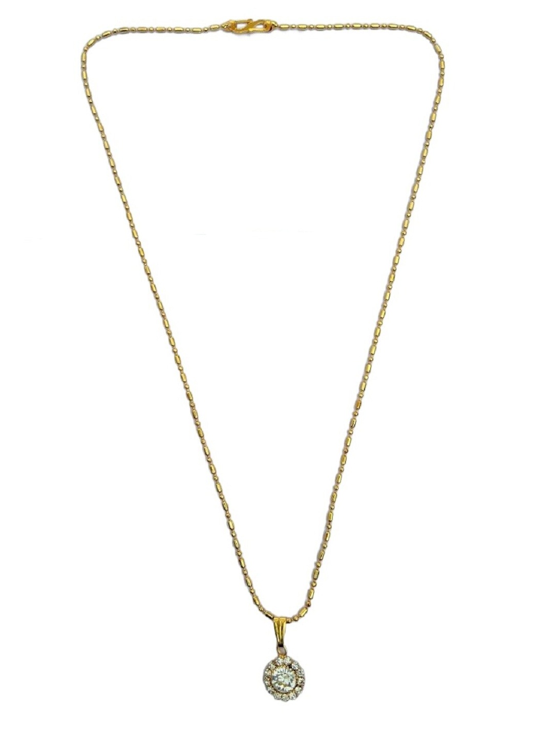 

JEWEL WORLD Set Of 3 Gold-Plated Stone-Studded Chains