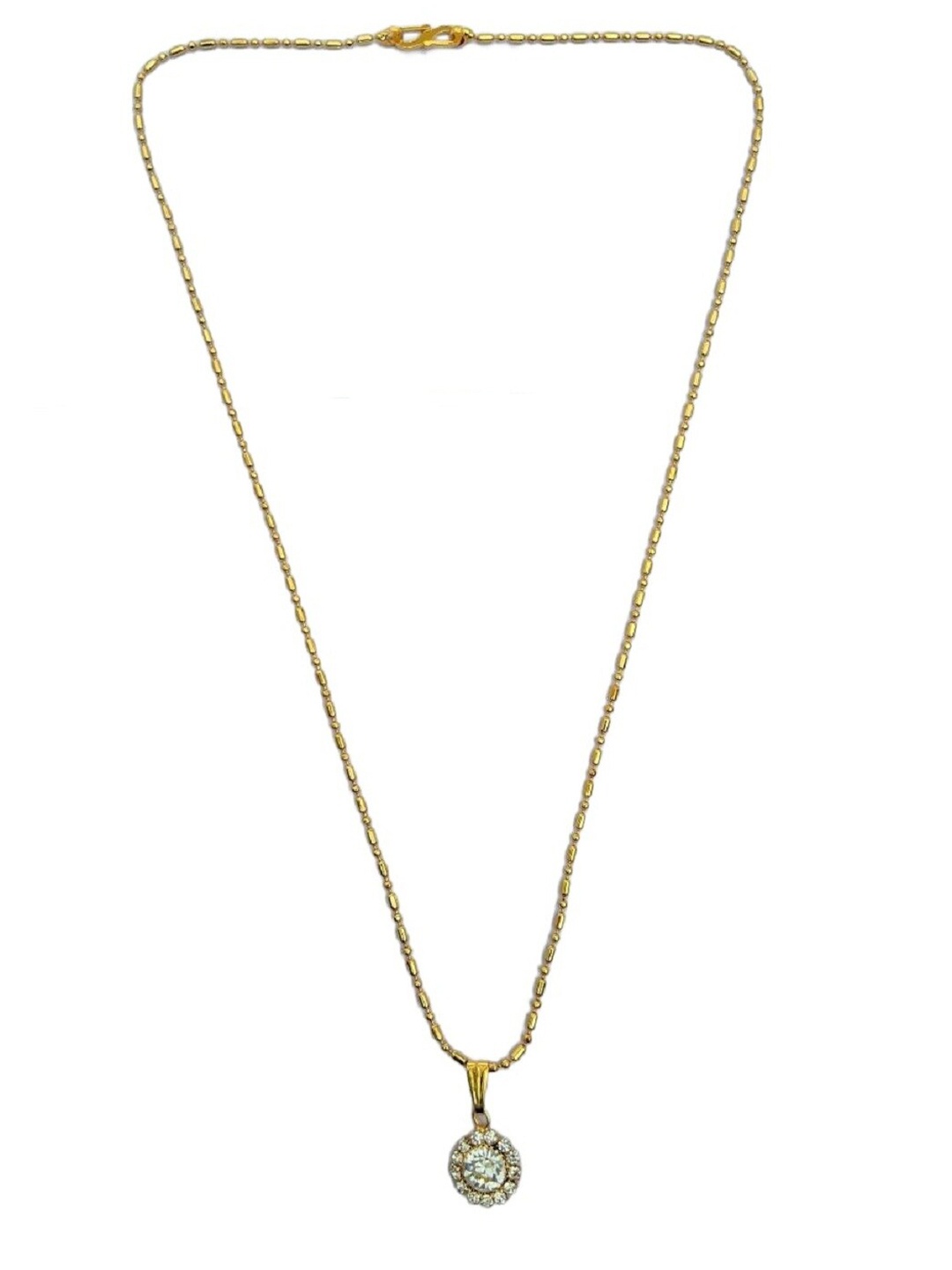 

JEWEL WORLD Set Of 3 Gold-Plated Stone-Studded Chain