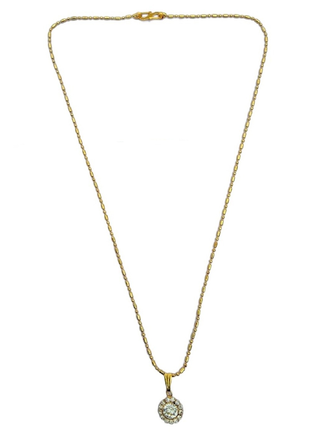 

JEWEL WORLD Set Of 3 Gold-Plated Stone-Studded Chain