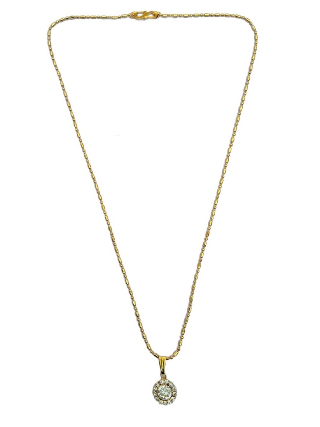 

JEWEL WORLD Set Of 3 Gold-Plated Stone-Studded Chain
