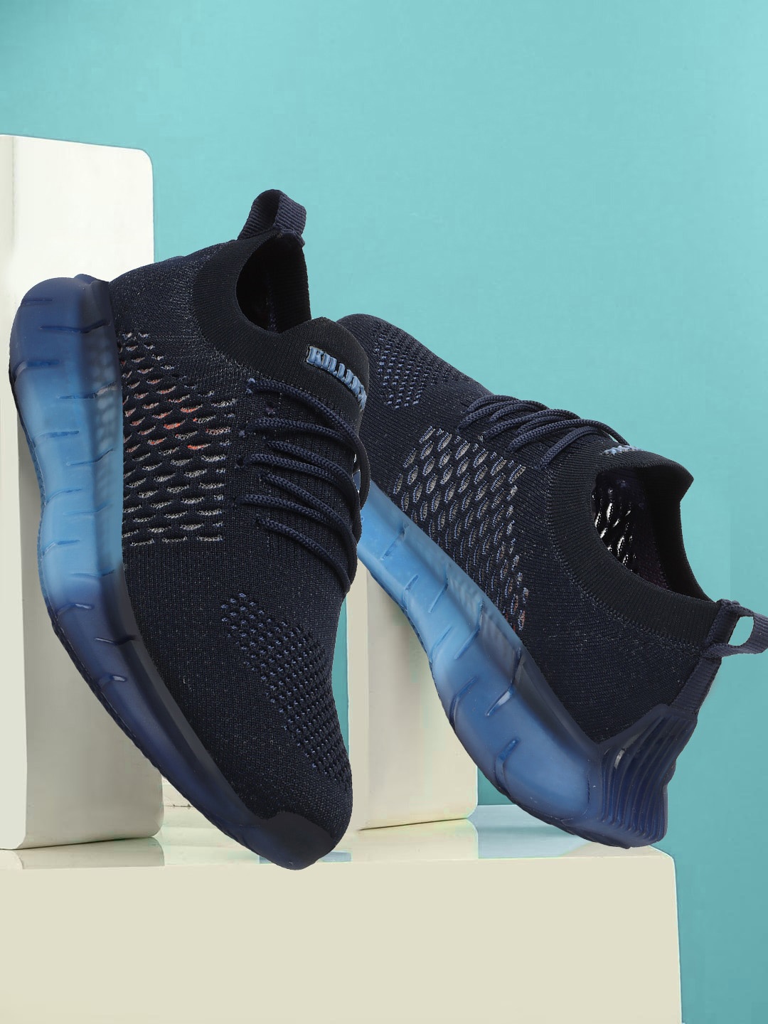 

Killer Men Textured Lightweight Sneakers, Navy blue