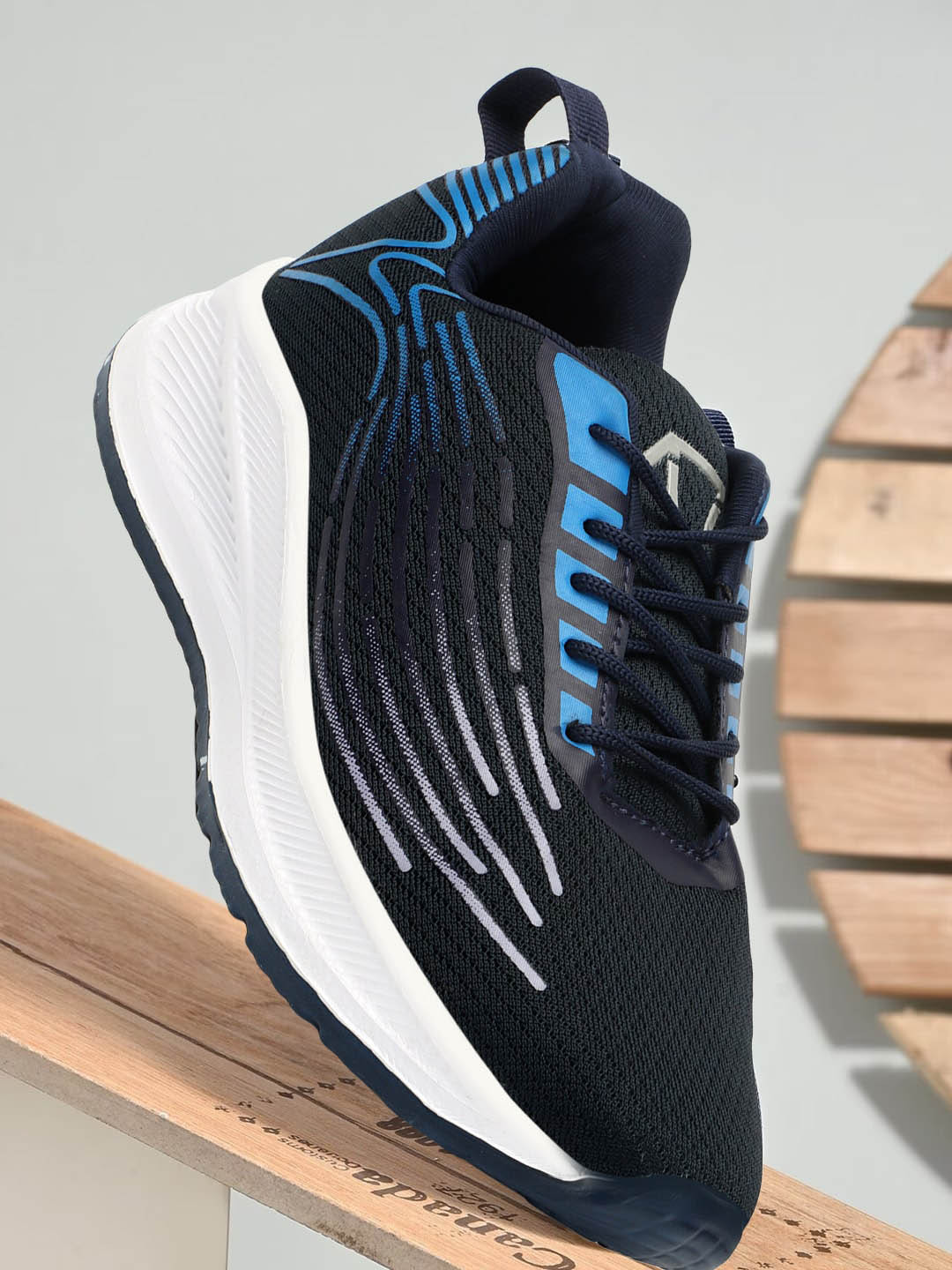 

M7 by Metronaut Men Striped Lightweight Sneakers, Navy blue