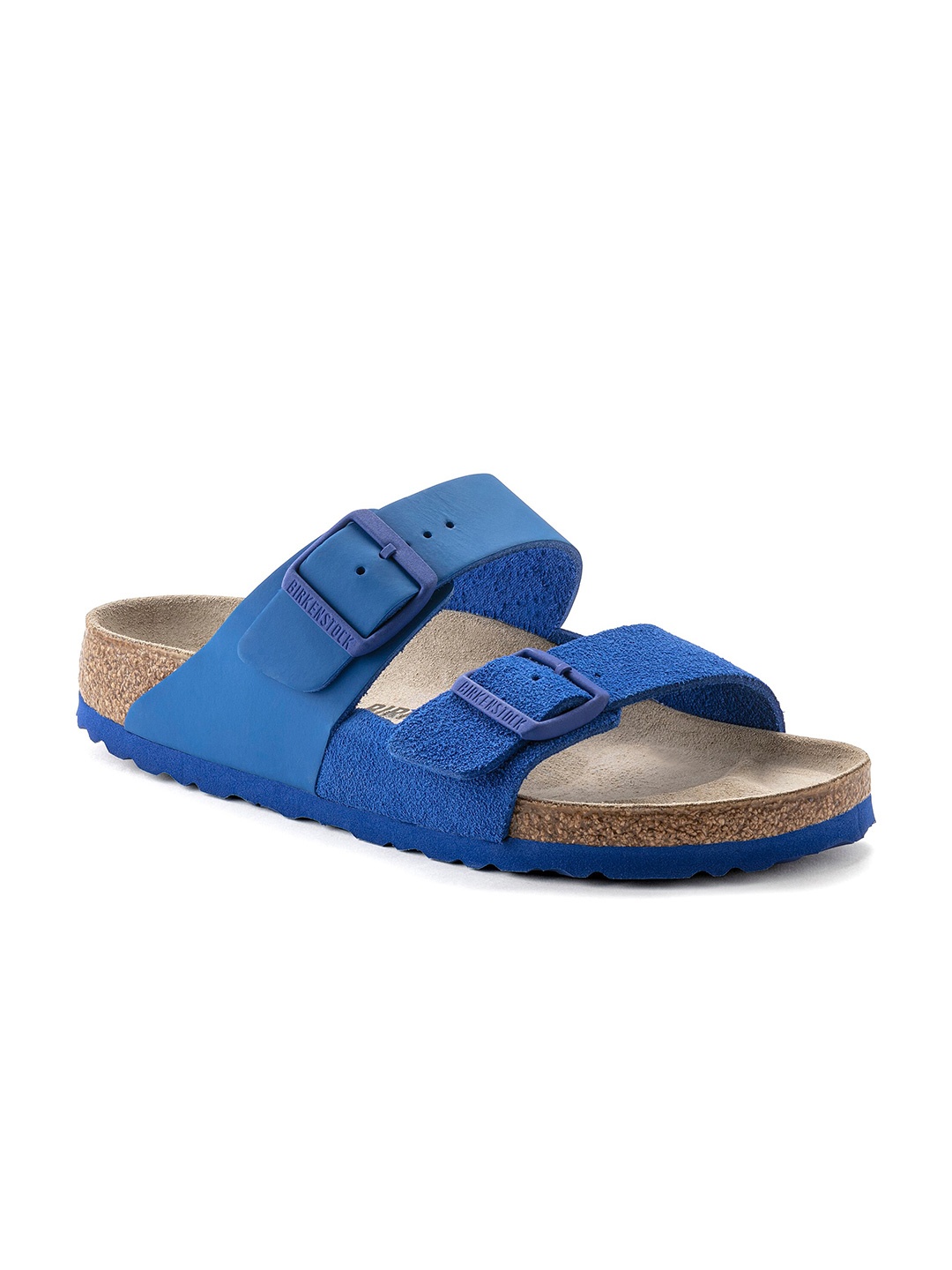 

Birkenstock Unisex Arizona Regular Width Suede Two-strap Comfort sandals, Blue