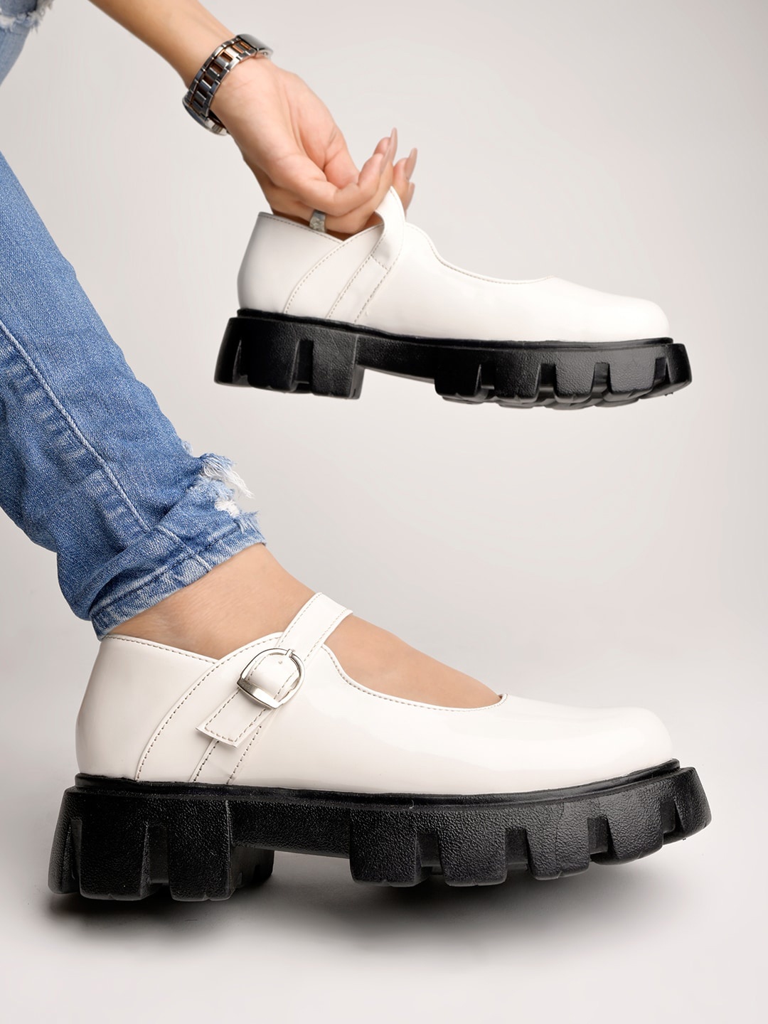 

Shoetopia Mary Jane Heels, White