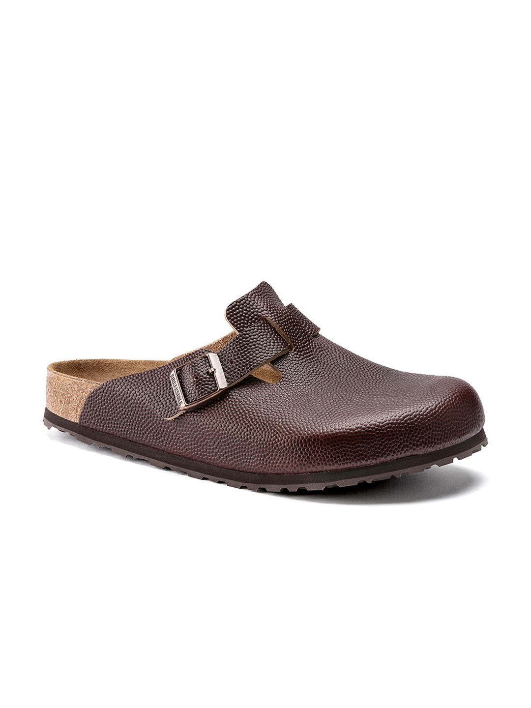 

Birkenstock Men Boston Horween Regular Width Embossed Leather Clogs, Brown