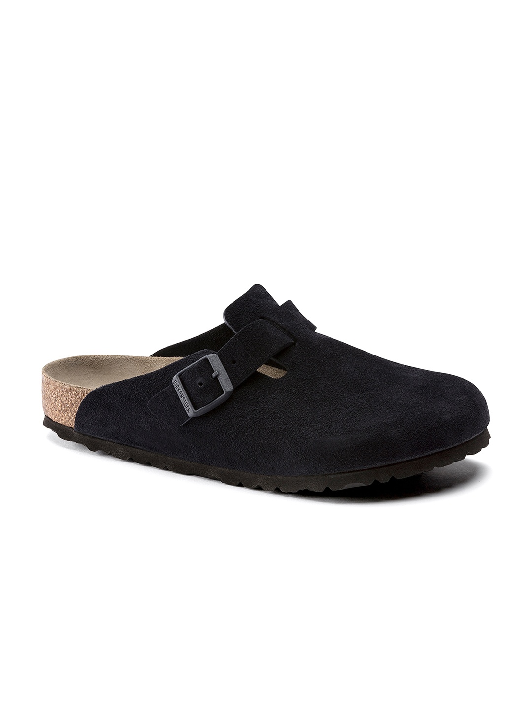 

Birkenstock Boston Soft Footbed Regular Width Suede Leather Clogs, Navy blue