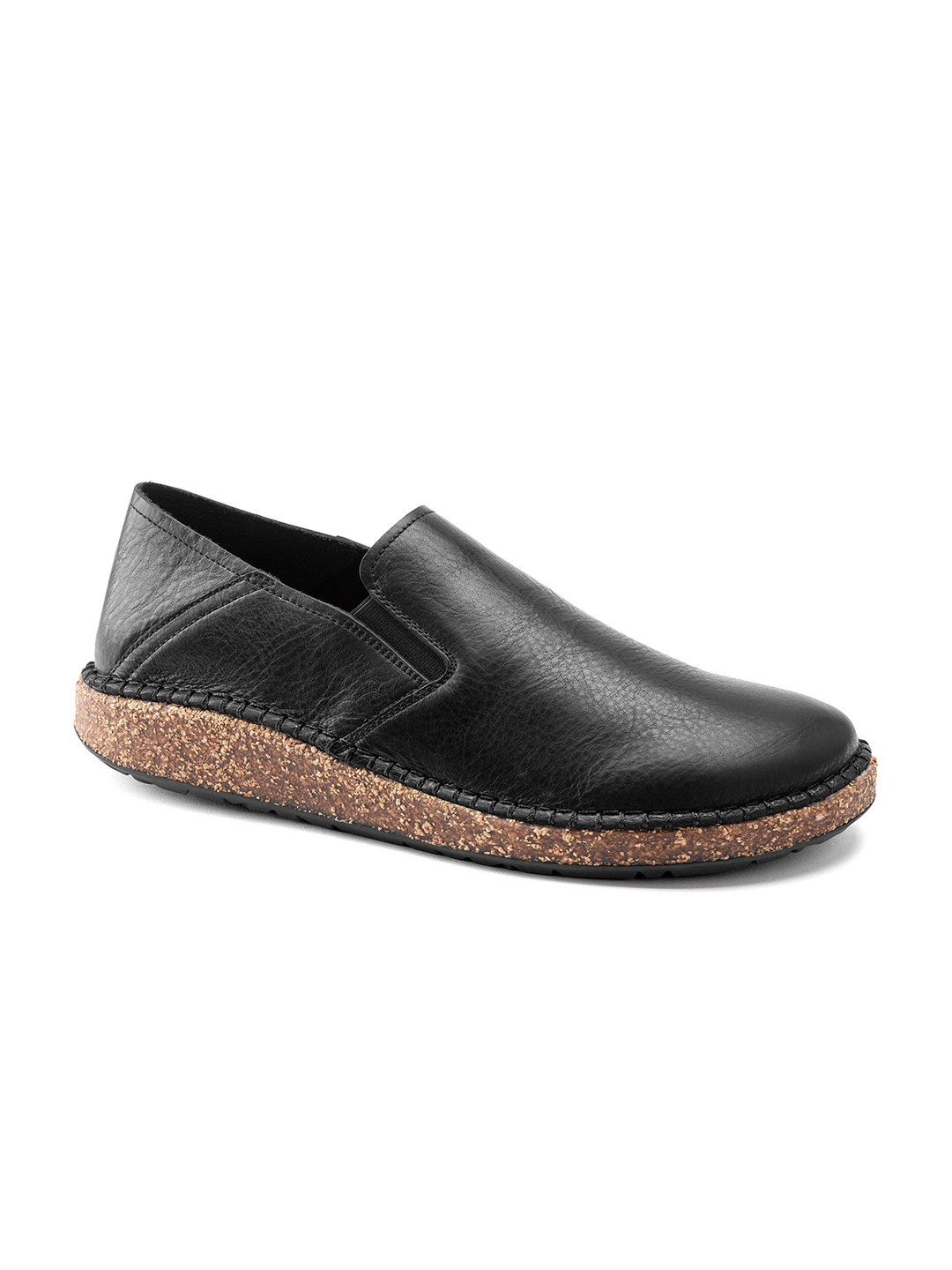 

Birkenstock Unisex Callan Regular Width Natural Leather Slip-On Sneakers, Black