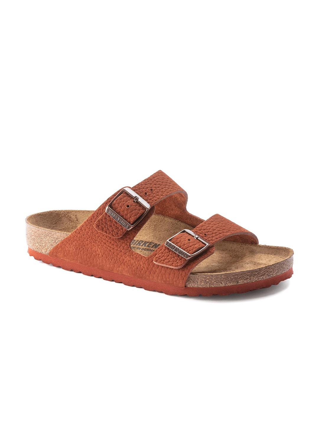 

Birkenstock Men Arizona Regular Width Two-Strap Comfort Sandals, Red