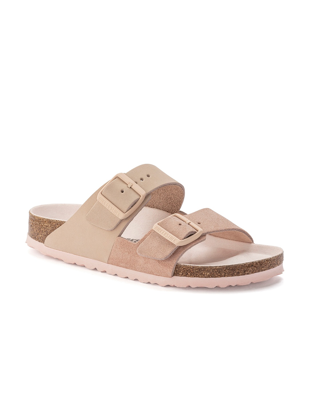 

Birkenstock Arizona Split Narrow Width Two-Strap Open Toe Flats, Rose