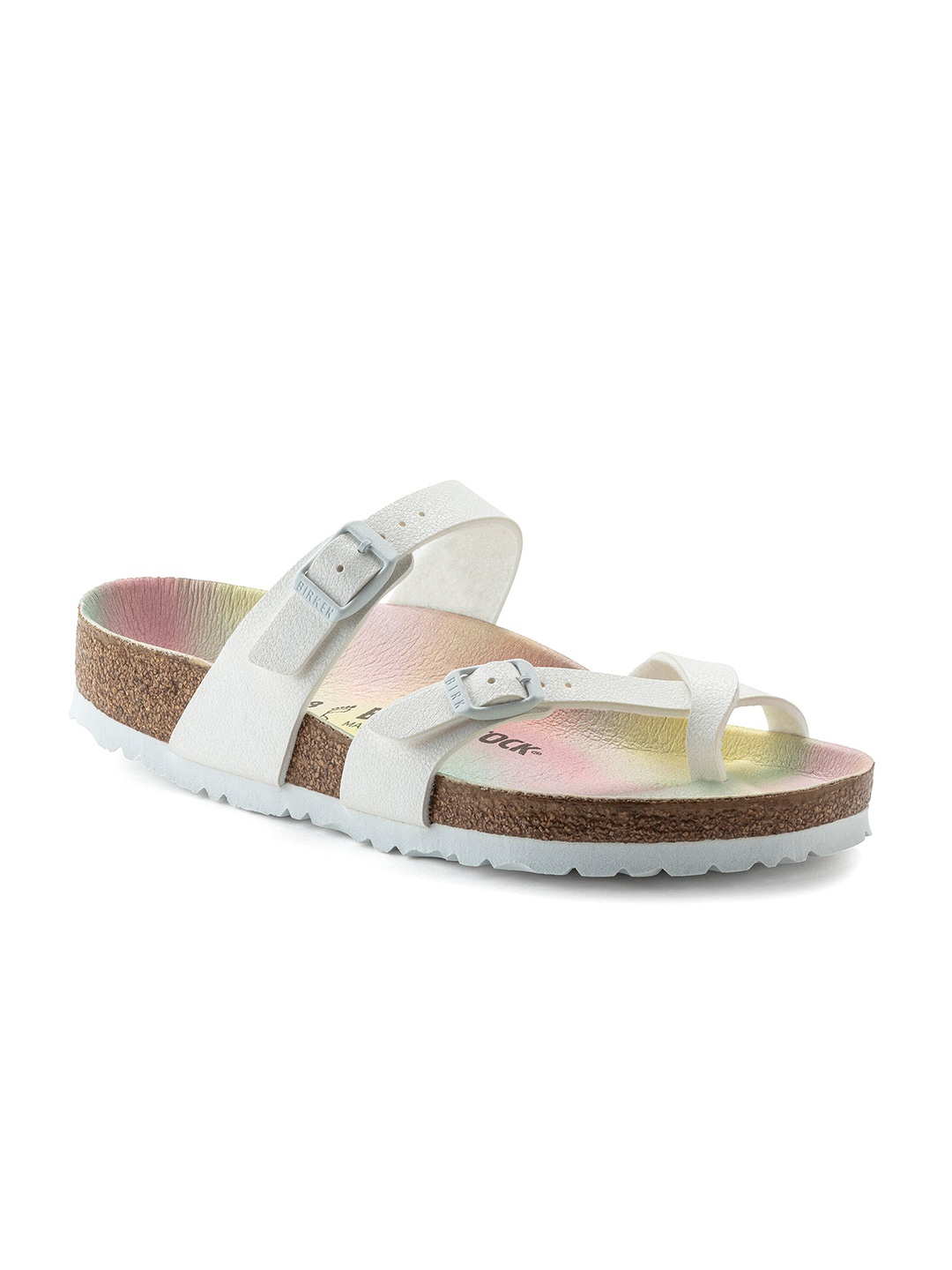 

Birkenstock Mayari Regular Width Multi-Strap One Toe Flats, White