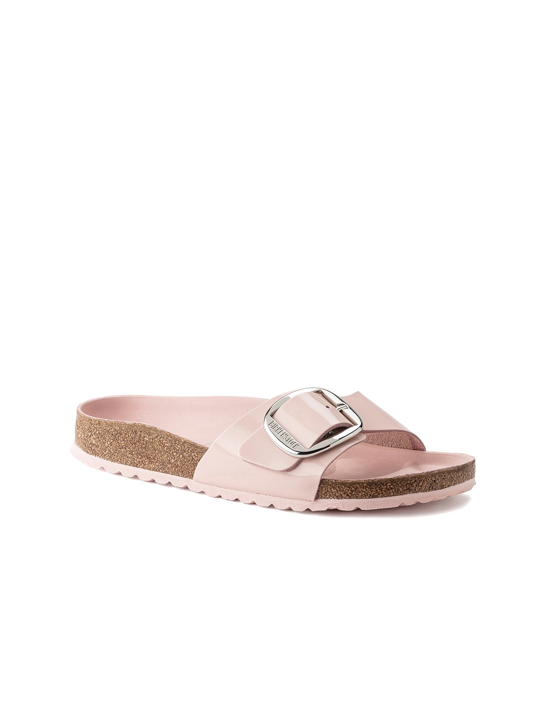 

Birkenstock Madrid Big Buckle Narrow Width One-Strap Open Toe Flats, Rose
