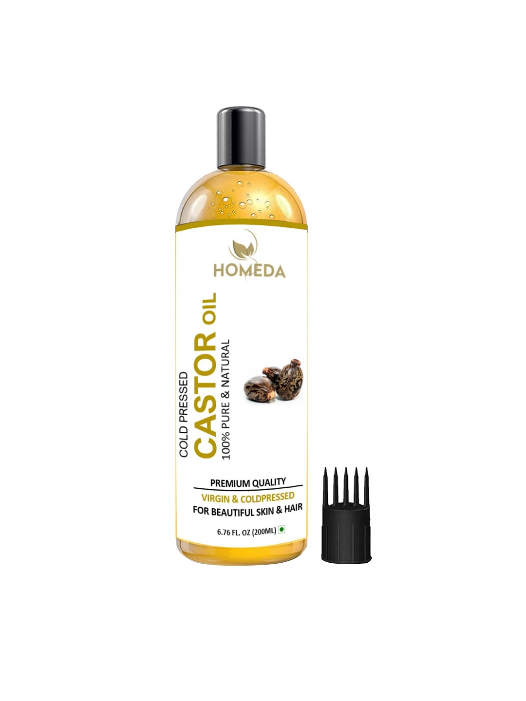 

Shudh Online Cold Pressed Castor Oil for Hair-Skin & Eyebrow - 200ml, Yellow