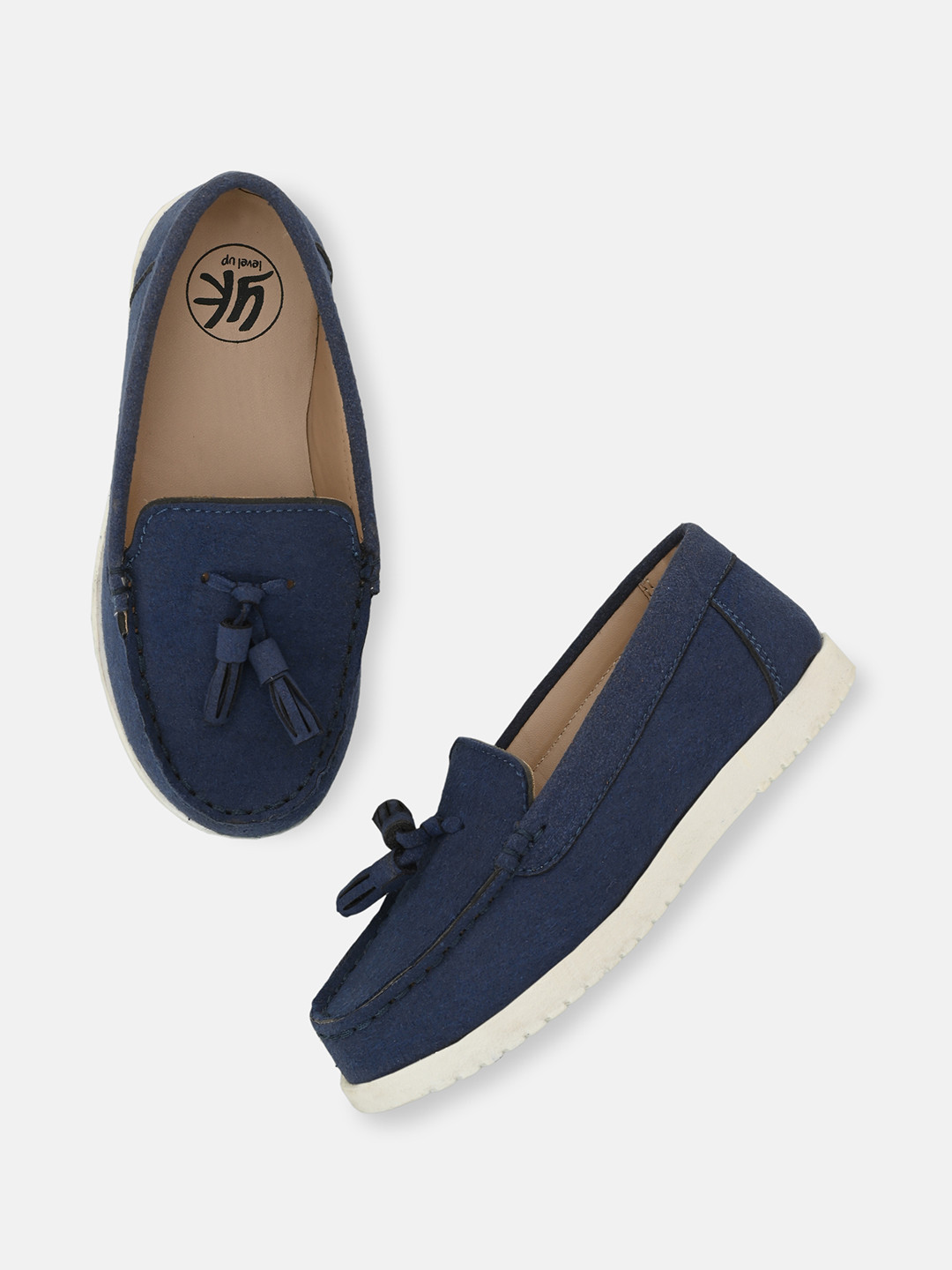 

YK Boys Lightweight Tassel Loafers, Navy blue