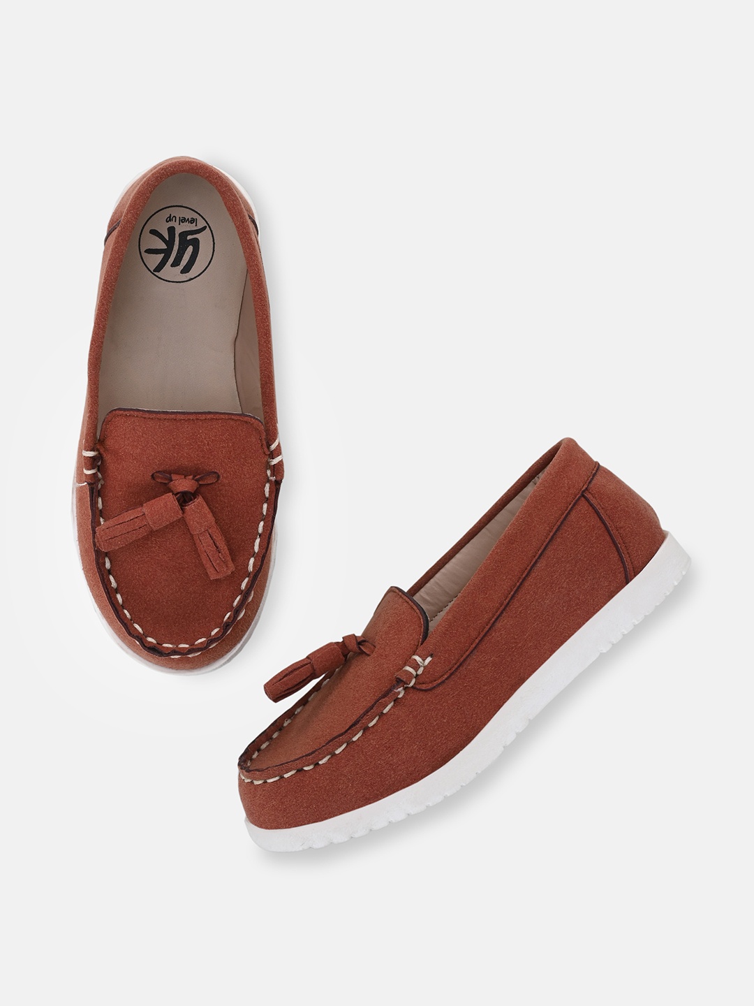 

YK Boys Lightweight Tassel Loafers, Maroon