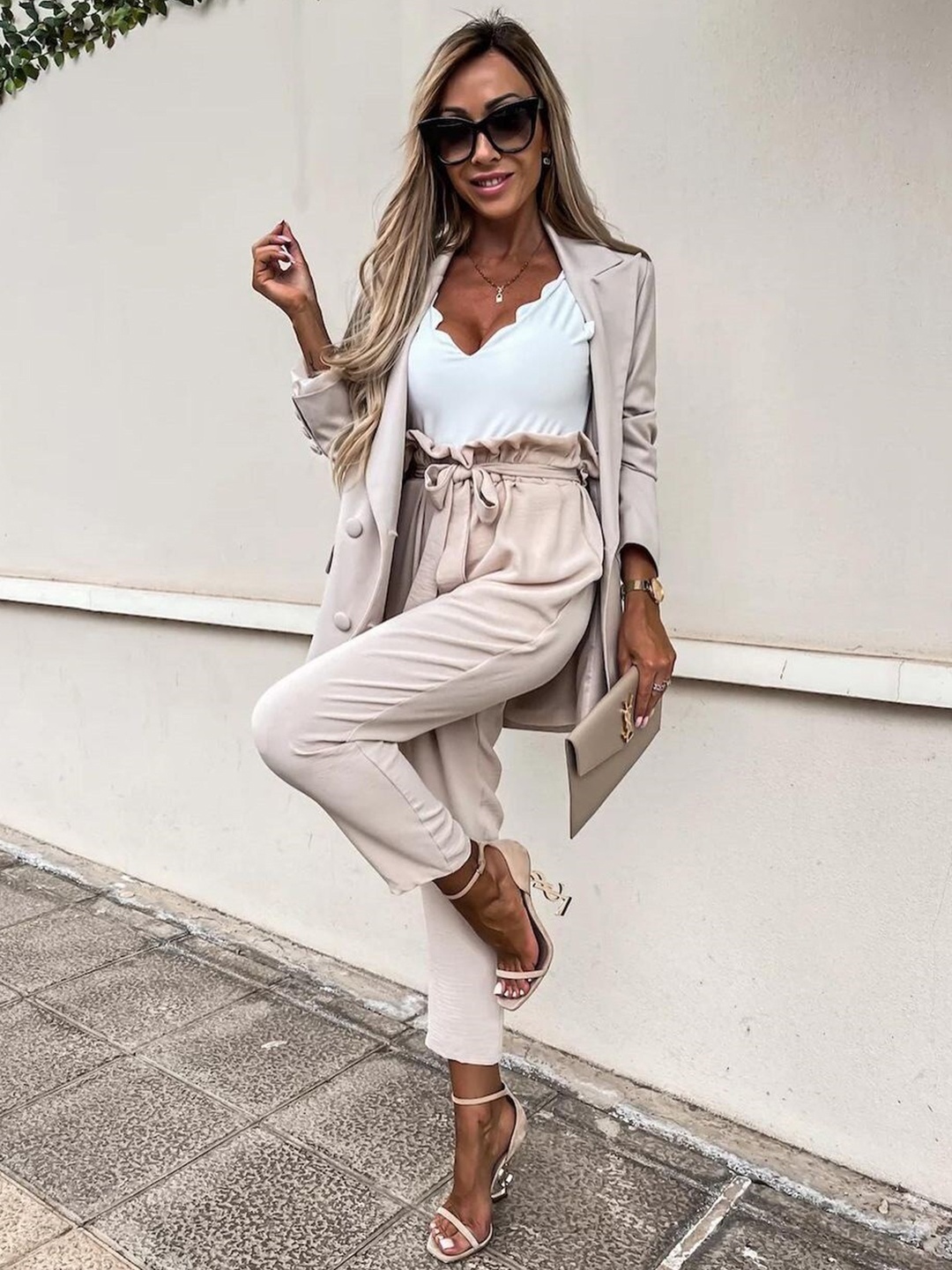 

StyleCast Women Beige Mid Rise Regular Trousers