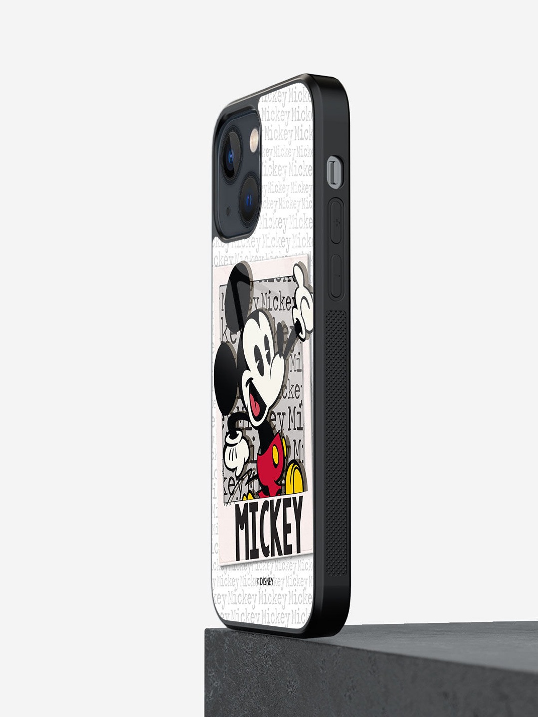 

macmerise Mickey Mouse Printed iPhone 13 Phone Back Case, White