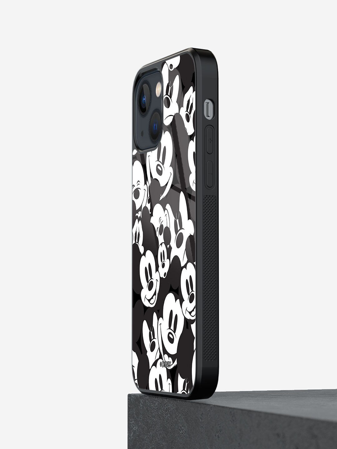 

macmerise Mickey Smileys Design iPhone 13 Glass Back Case, White