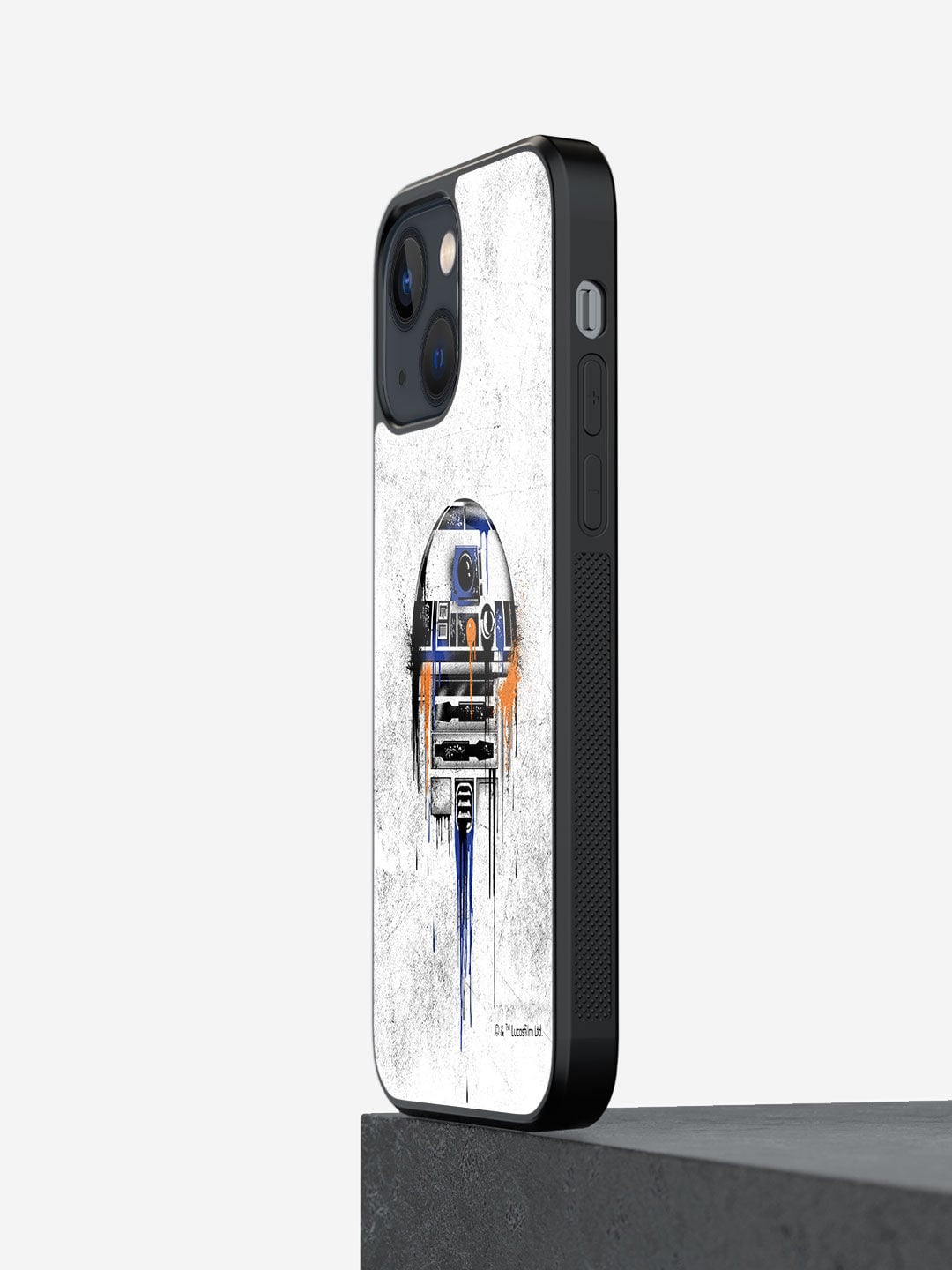 

macmerise Astro Droid Design iPhone 13 Glass Back Case, White