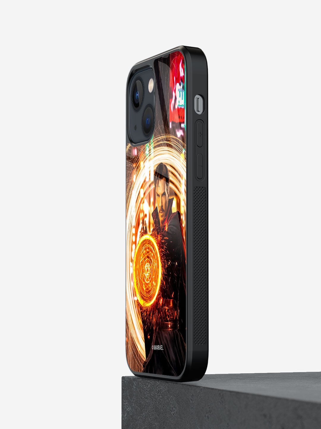 

macmerise Printed Dr Strange Opening Portal Design iPhone 13 Back Case, Black