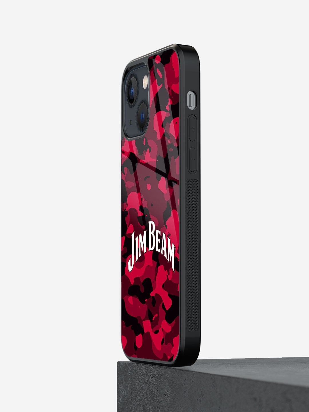 

macmerise Jim Beam Camo Printed iPhone 13 Phone Back case, Red