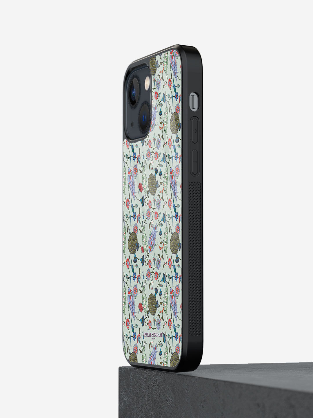 

macmerise Payal Singhal Turkish Iznik Design Glass iPhone 13 Back Case, Green