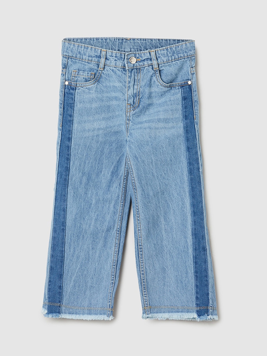 

max Girls Light Fade Clean Look Pure Cotton Jeans, Blue