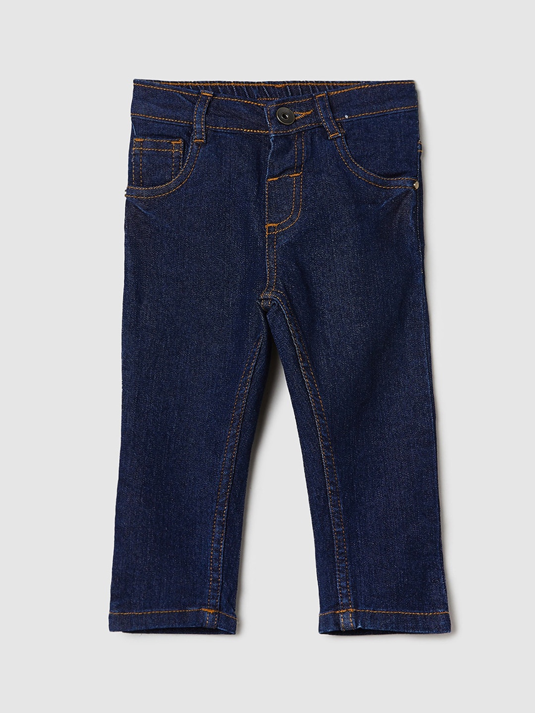 

max Infants Boys Mid-Rise Clean Look Jeans, Blue