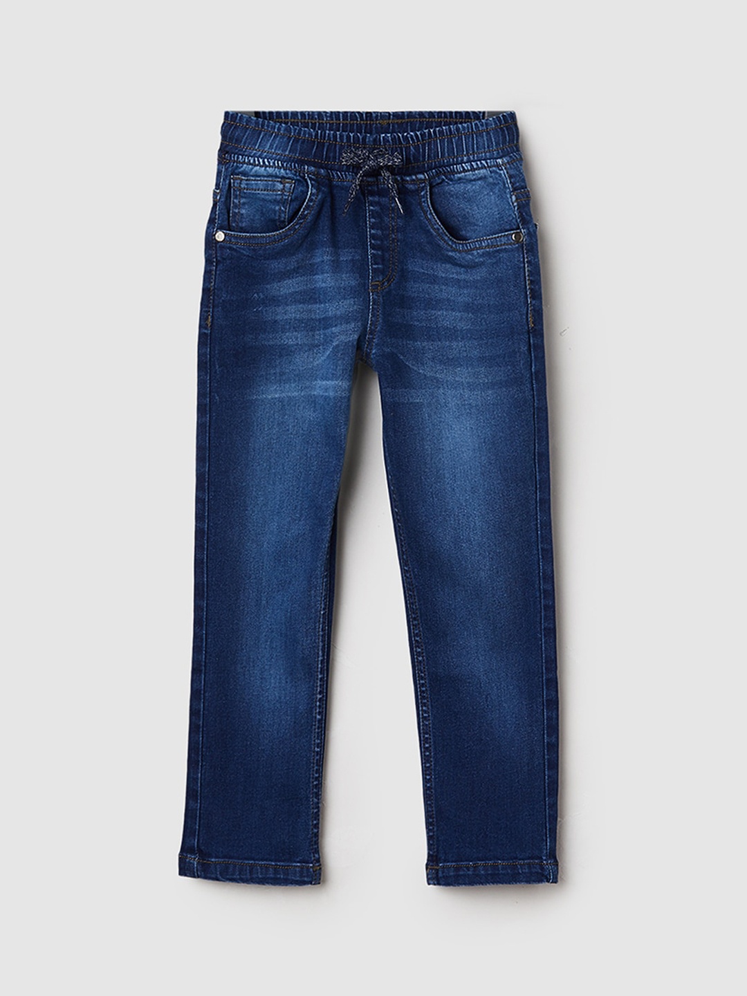 

max Boys Heavy Fade Clean Look Jeans, Blue