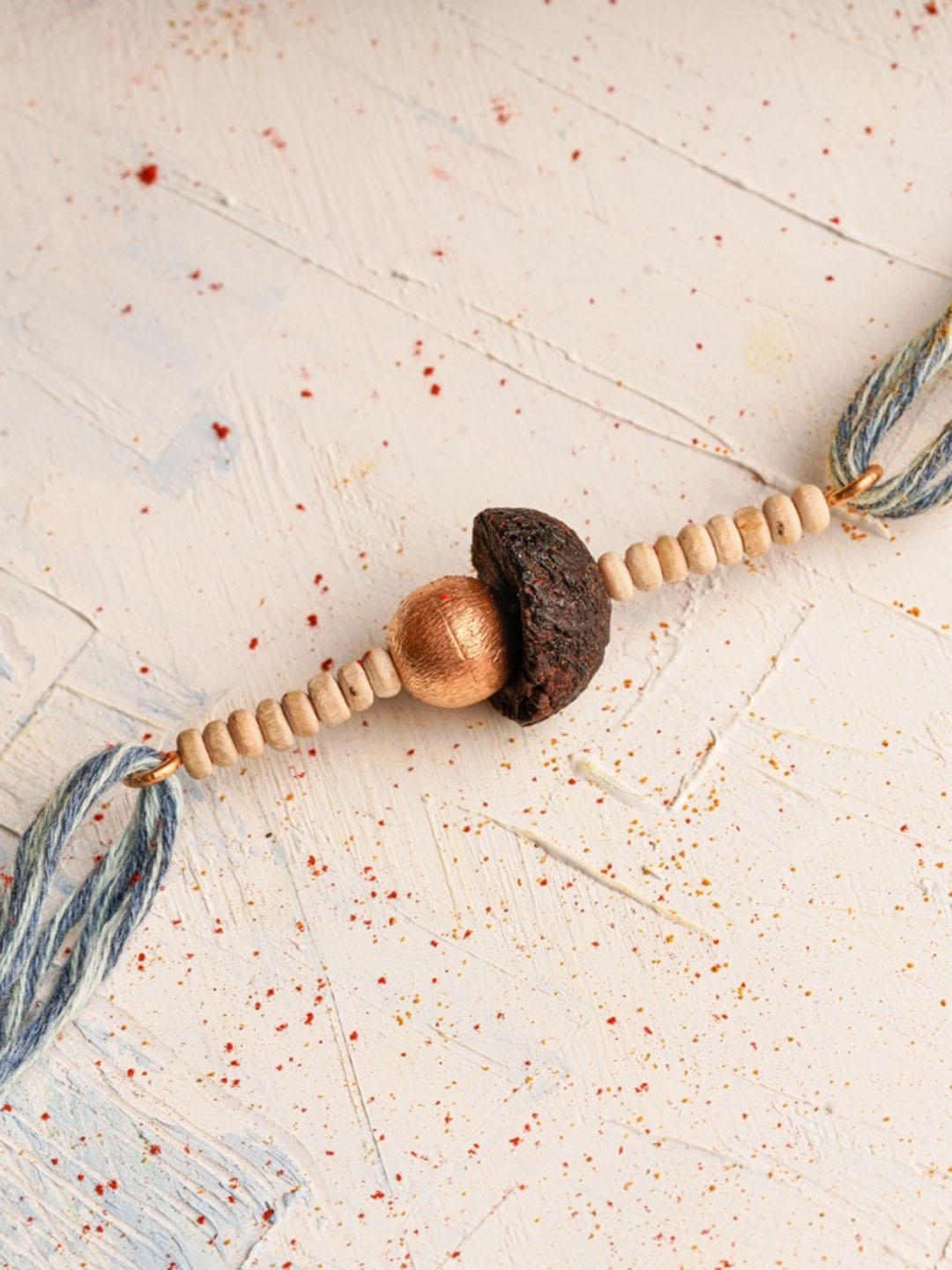 

Suhani Pittie 22KT Gold-Plated Beaded Thread Rakhi