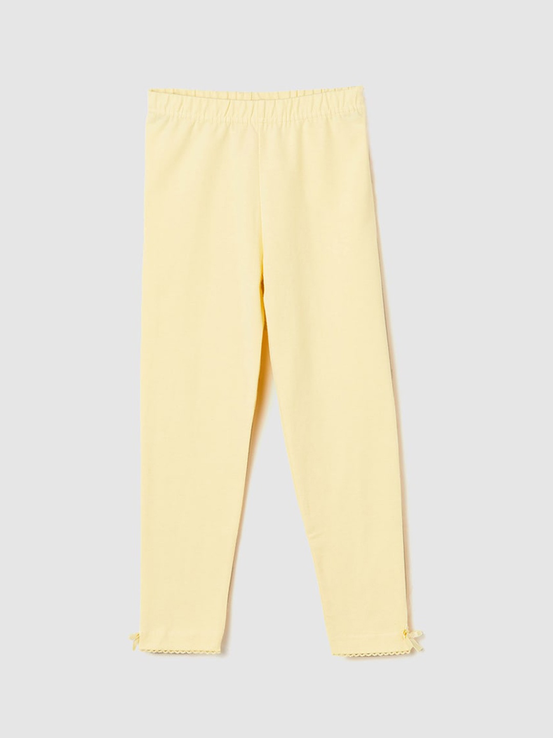 

max Girls Ankle Length Leggings, Yellow