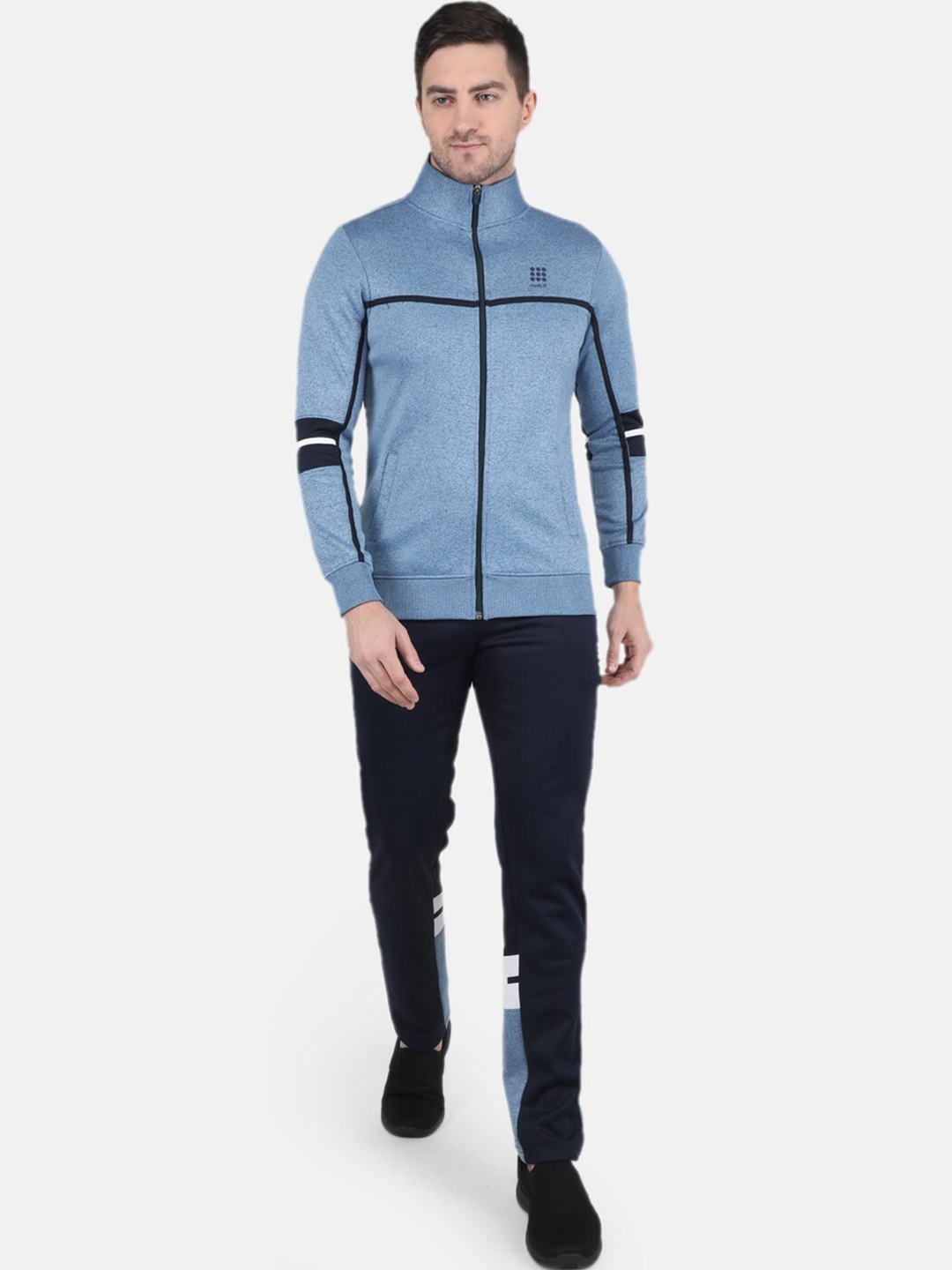 

rock.it Mock Collar Long Sleeves Tracksuit, Blue