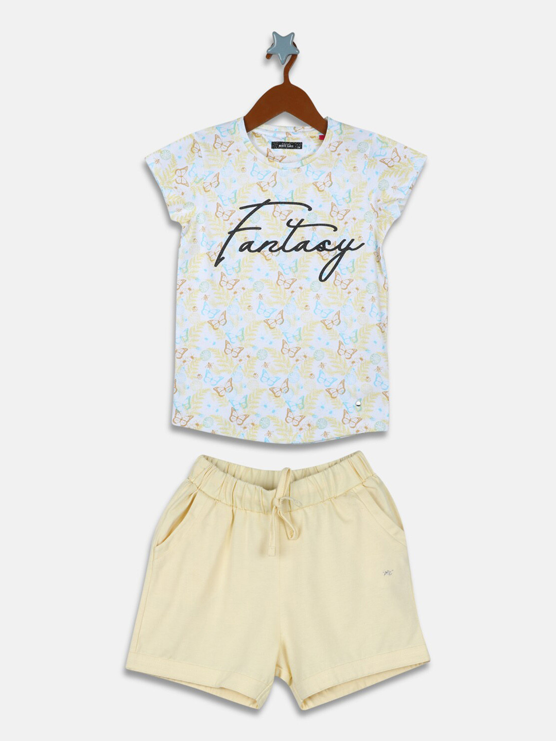

Monte Carlo Girls Printed T-shirt with Shorts, White