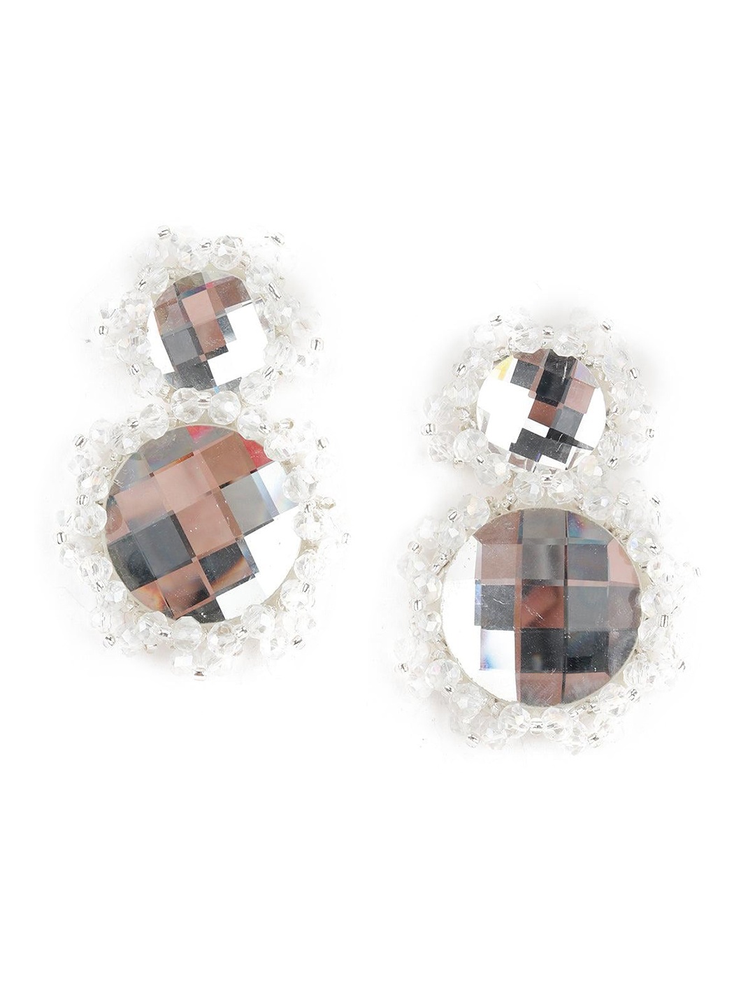 

ODETTE Gold-Plated Stone Studded Classic Drop Earrings