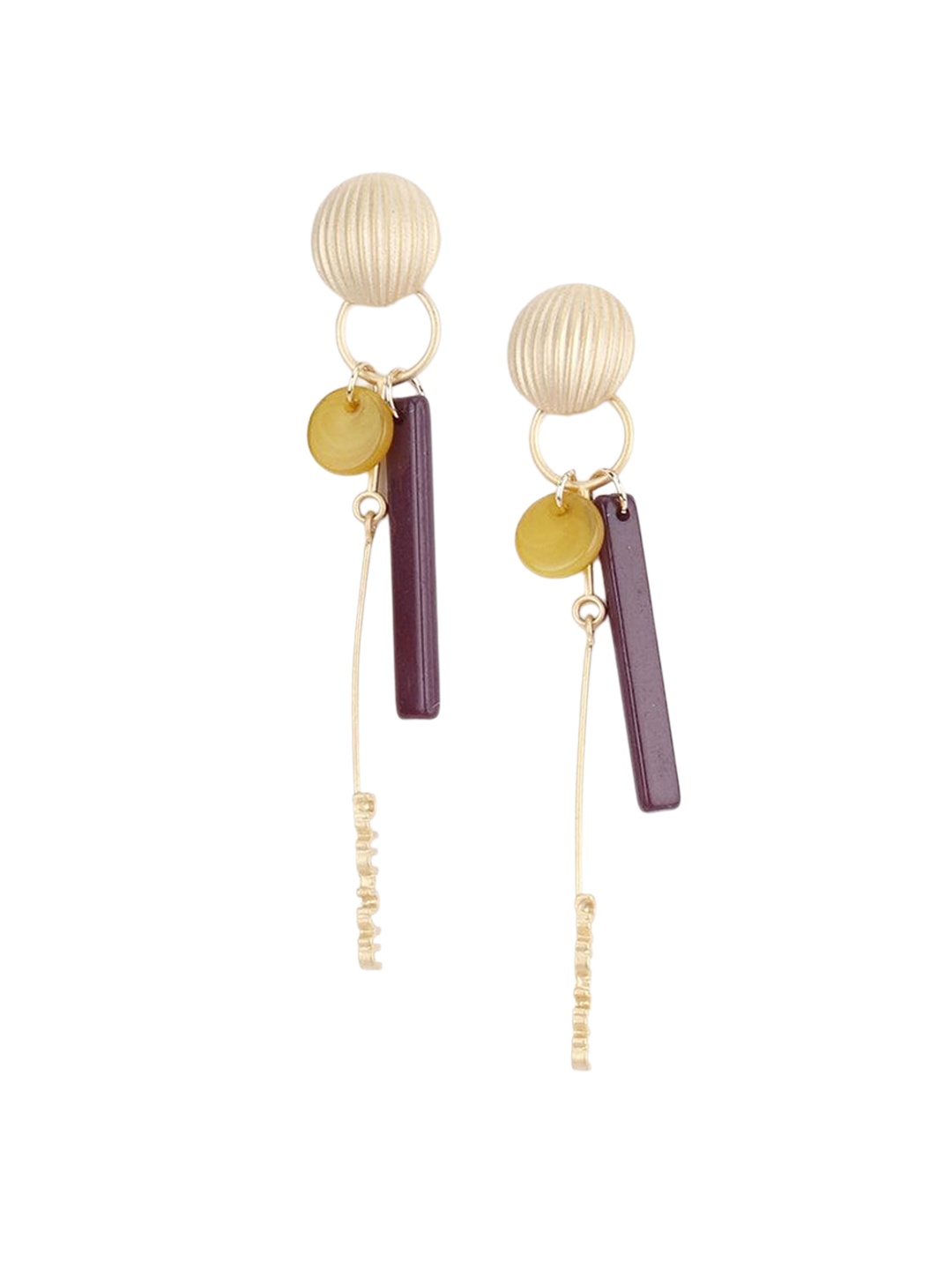 

ODETTE Gold-Plated Beaded Classic Drop Earrings