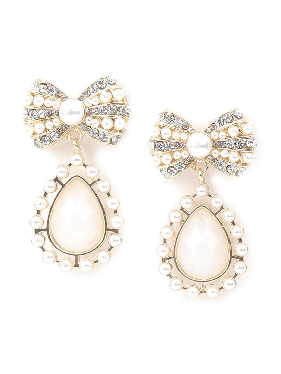 

ODETTE Bow Knot Classic Studs Earrings, Gold