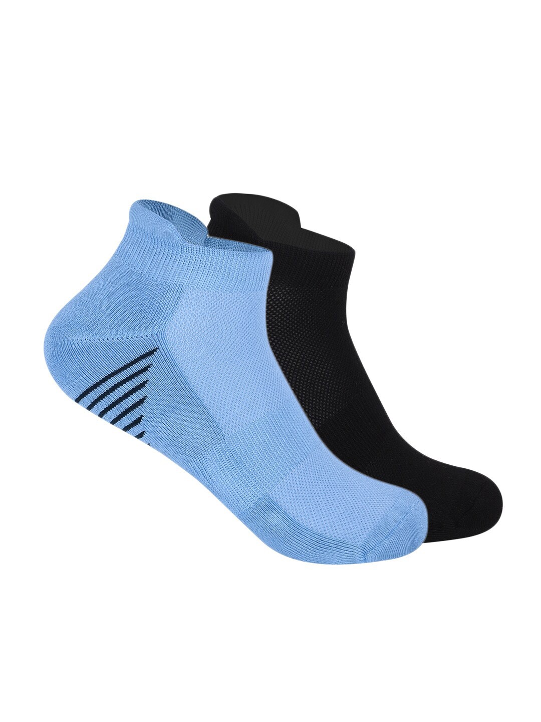 

Mint & Oak Men Pack Of 2 Patterned Ankle-Length Socks, Blue