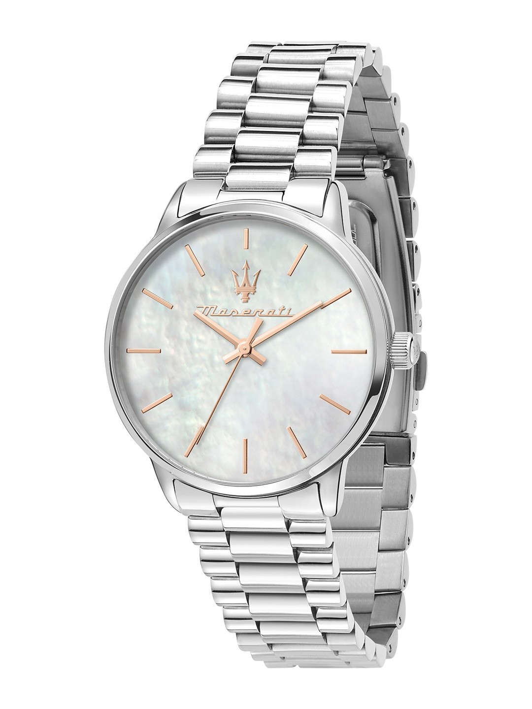 

Maserati Classic Stainless Steel Bracelet Style Straps Analogue Watch R8853147507, White