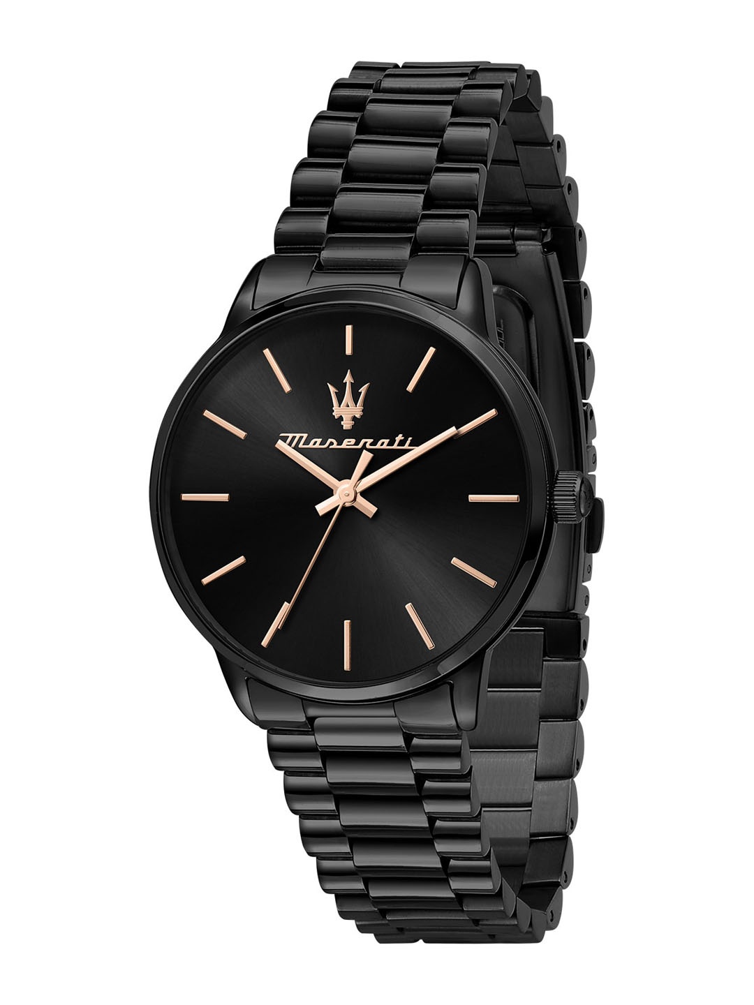 

Maserati Classic Stainless Steel Bracelet Style Straps Analogue Watch R8853147505, Black