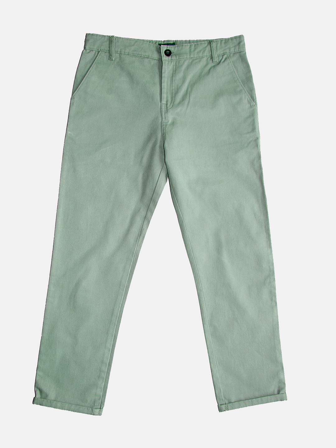 

KiddoPanti Boys Pure Cotton Chinos Trousers, Green