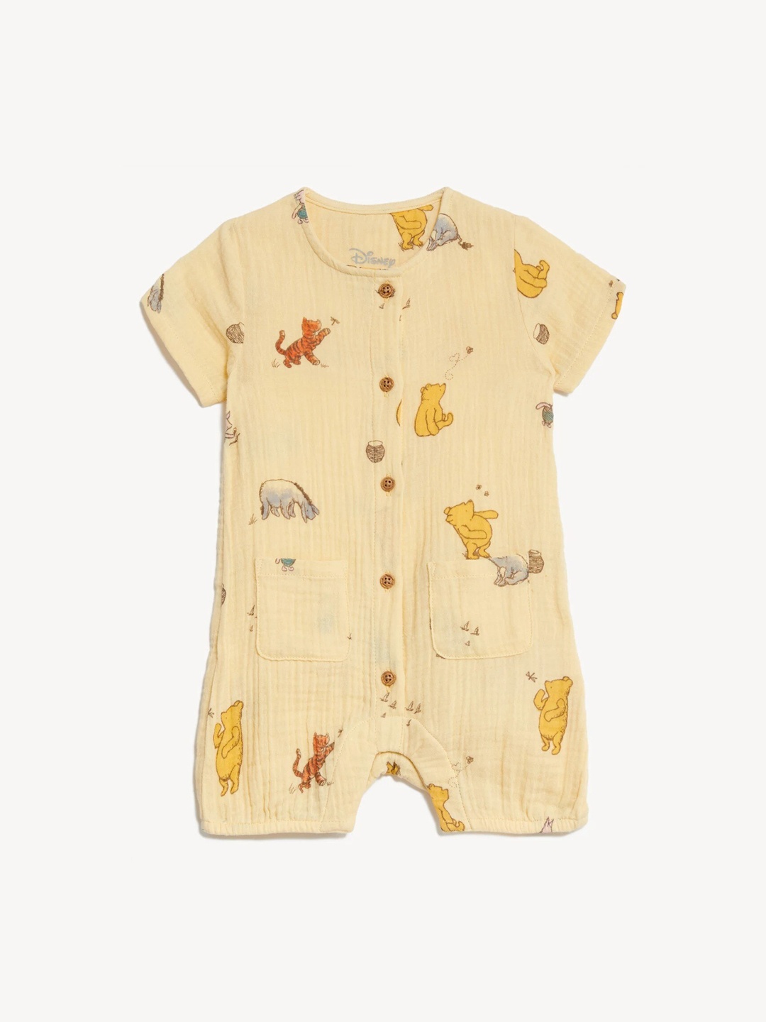 

Marks & Spencer Infants Printed Pure Cotton Rompers, Yellow