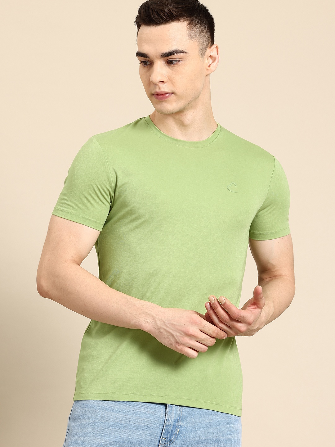 

Being Human Regular Fit Round Neck T-shirt, Green
